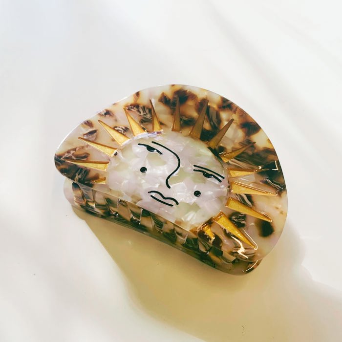 Mr. Golden Sun Hair Clip | Claw Clip Sunny Sunshine Hair Accessories