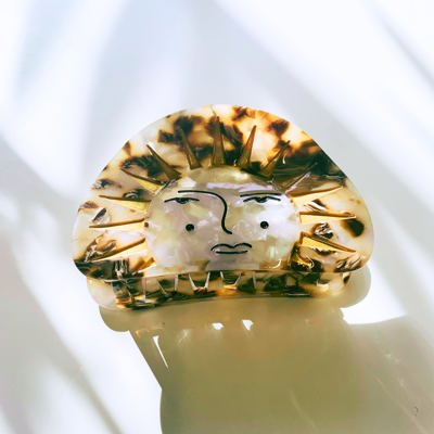 Mr. Golden Sun Hair Clip | Claw Clip Sunny Sunshine Hair Accessories