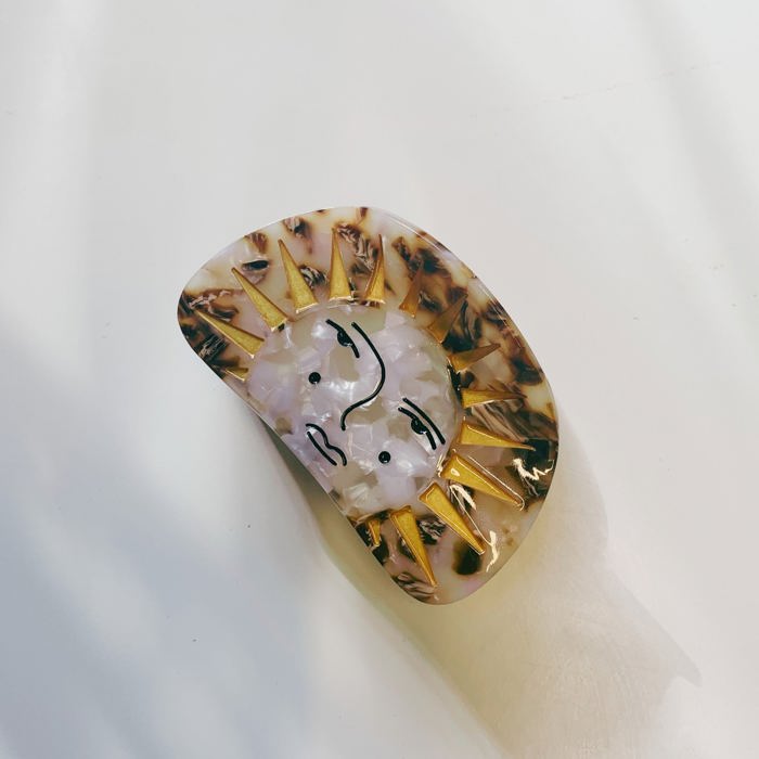 Mr. Golden Sun Hair Clip | Claw Clip Sunny Sunshine Hair Accessories