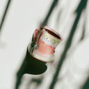  Pink Tea Cup with Heart Hair Claw | Claw Clip Hair Accessories