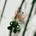  Pink Tea Cup with Heart Hair Claw | Claw Clip Hair Accessories
