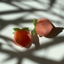  Set of 4 🍑🍑🍑🍑 Mini Peach Hair Clips