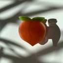  Set of 4 🍑🍑🍑🍑 Mini Peach Hair Clips