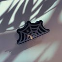  Spider and Web Mini Hair Claw | Halloween-Inspired Hair Clip