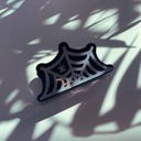  Spider and Web Mini Hair Claw | Halloween-Inspired Hair Clip
