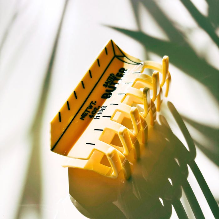 Stick of Salted Butter Hair Claw | Yellow Claw Clip Hair Accessories