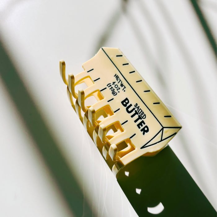 Stick of Salted Butter Hair Claw | Yellow Claw Clip Hair Accessories