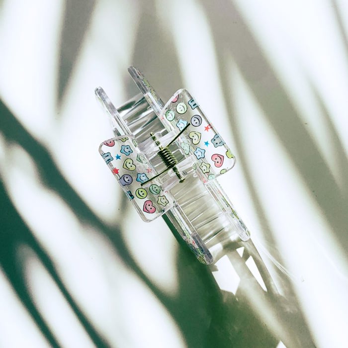 The Crystal Hair Claw in Kawaii Smile | Claw Clip Hair Accessories