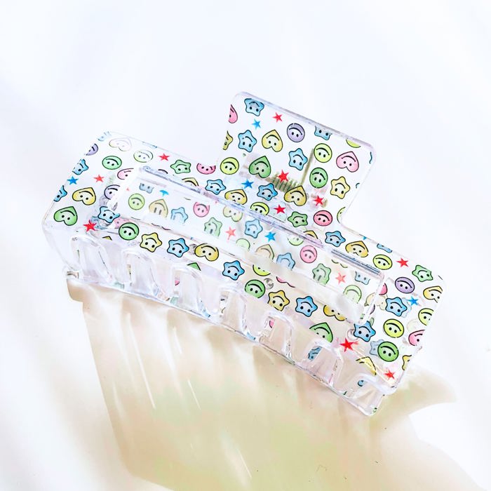 The Crystal Hair Claw in Kawaii Smile | Claw Clip Hair Accessories