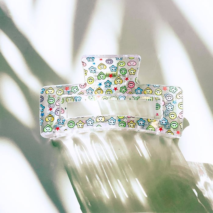 The Crystal Hair Claw in Kawaii Smile | Claw Clip Hair Accessories