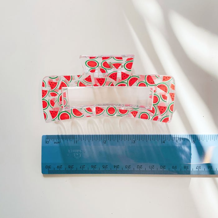 Transparent Watermelons Hair Claw 