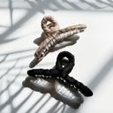  Ultra Profesh Satin Wrapped Thin Hair Claw in Bronze | Claw Clip