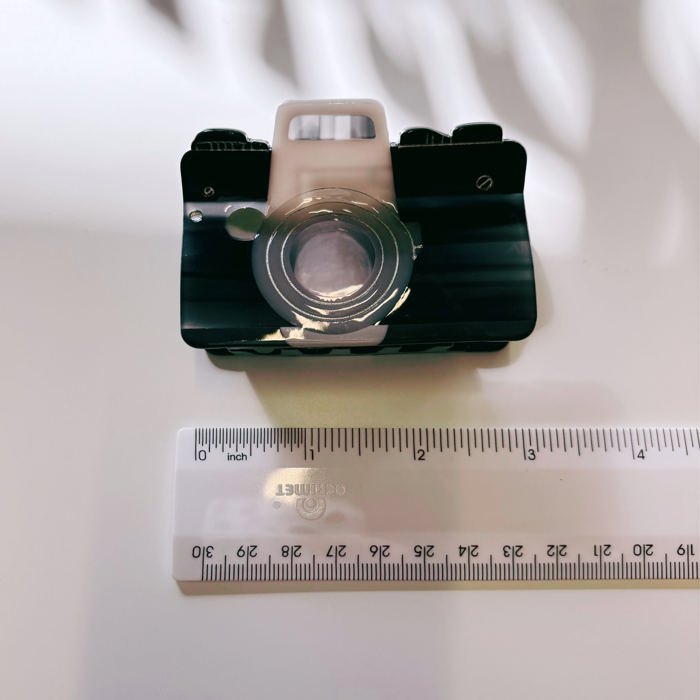 Vintage Camera Hair Claw | Lightweight Claw Clip Hair Accessories