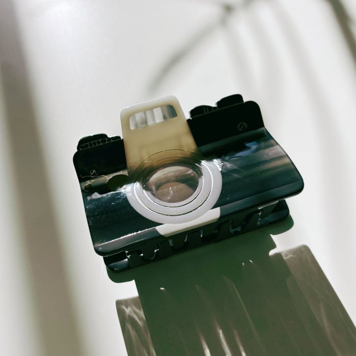 Vintage Camera Hair Claw | Lightweight Claw Clip Hair Accessories