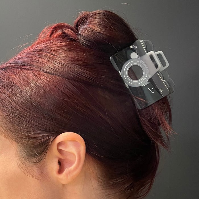 Vintage Camera Hair Claw | Lightweight Claw Clip Hair Accessories