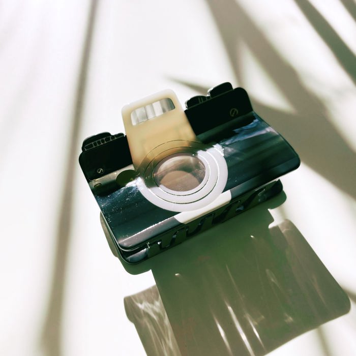 Vintage Camera Hair Claw | Lightweight Claw Clip Hair Accessories