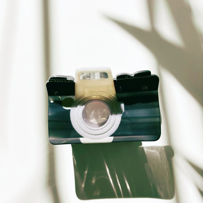 Vintage Camera Hair Claw | Lightweight Claw Clip Hair Accessories