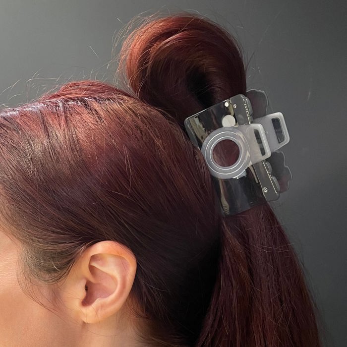 Vintage Camera Hair Claw | Lightweight Claw Clip Hair Accessories