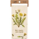  Well That's Just Dandy Punny Dandelion Dish Cloth Towel | Cotten Linen Novelty Tea Towel | Cute Kitchen Hand Towel | 18" x 28"