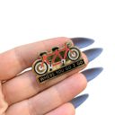  Where You Go I Go - Where You Stay I Stay Enamel Pin in Tandem Bike