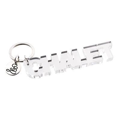 Chalet Acrylic Word Keychain | Stylish & Giftable Key Accessory