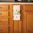  Animal Puns Embroidered Tea and Dish Towels | Linen Novelty Kitchen Towels