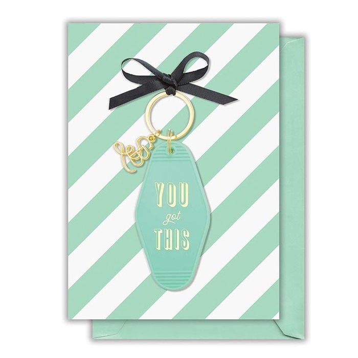 Girl to Girl Keychains on Gift Cards | Best Babes, Good Vibes, Soul Sisters, You are My Fave, You Go Girl, You Got This