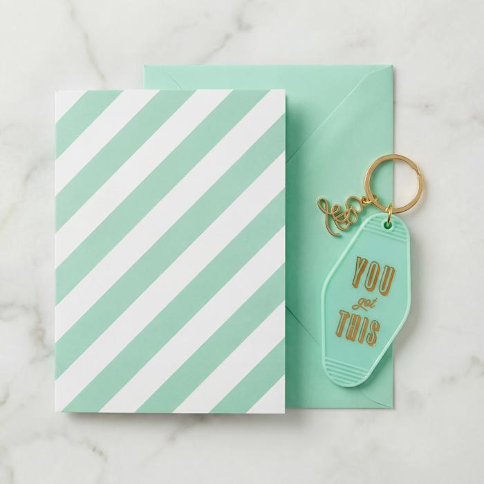Girl to Girl Keychains on Gift Cards | Best Babes, Good Vibes, Soul Sisters, You are My Fave, You Go Girl, You Got This