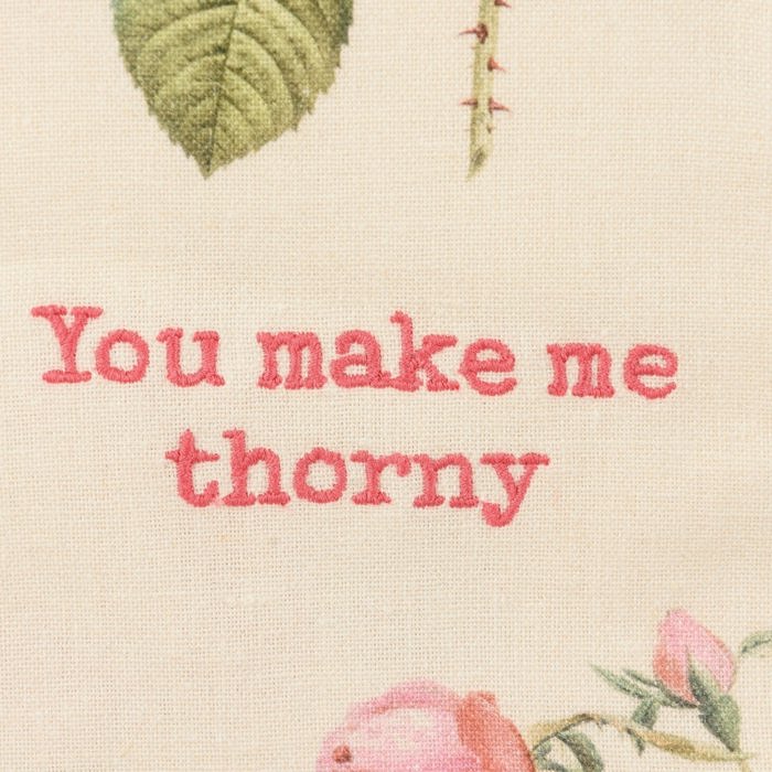 Mothers Day Flower Pun Embroidered Tea and Dish Towels | Novelty Kitchen Hand Towels