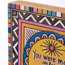  You Were Made For This Moment Inspo Block Sign | Woodburned Geometric Decor | 6" x 6"