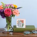  Your Beautiful Heart Was Meant To Be Poured Out Floral Inspo Wooden Block Sign | 3" Square
