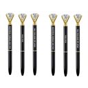  Shut Up And Kiss Me Black Gem Pen Set of 6 | Giftable Quote Pens