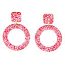  Yay Acrylic Party Earrings | Glitter Novelty Drop Earrings | 2.5" x 4.5"
