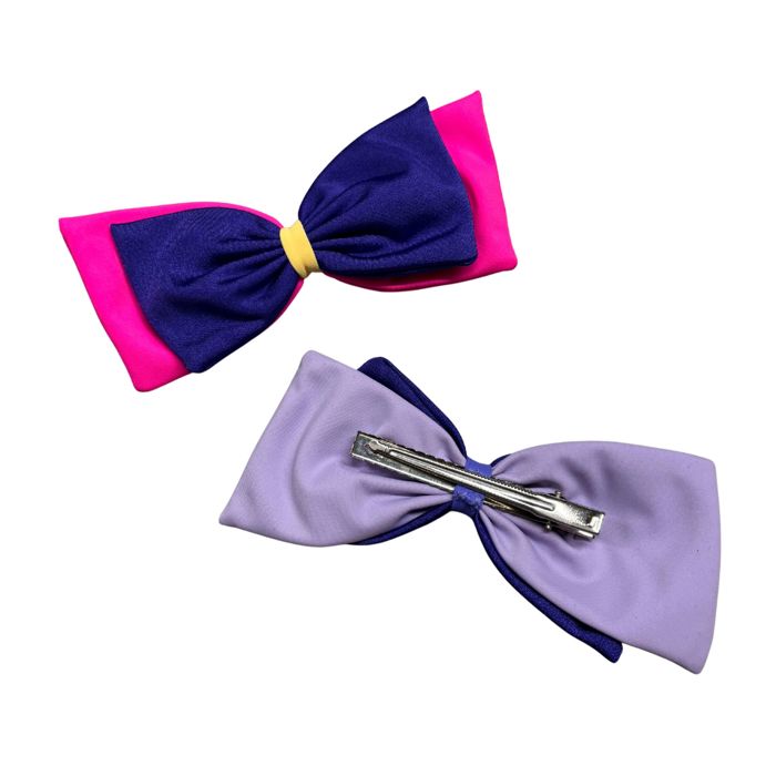 Pom Bow Hair Clips | Nylon Alligator Clips Hair Accessory [4 Styles]