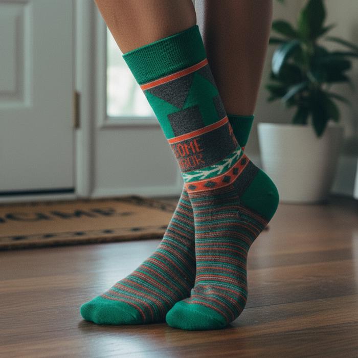 Awesome Neighbor Socks | Unisex Funny Gift Socks | Novelty Crew Socks | Gift for Her