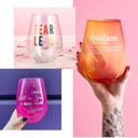  Jumbo Wine Glass in Gift Box - Holds an Entire Bottle of Wine! 