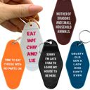  Vintage Style Motel Keychains with Funny Sayings in 30+ Styles