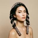  Cheetah Heatless Roller Set | 4-Piece Hair Curler Set  | Hair Accessories