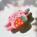  Strawberry Granny Square Hair Claw | Claw Clip Grandmothers Mothers Gift