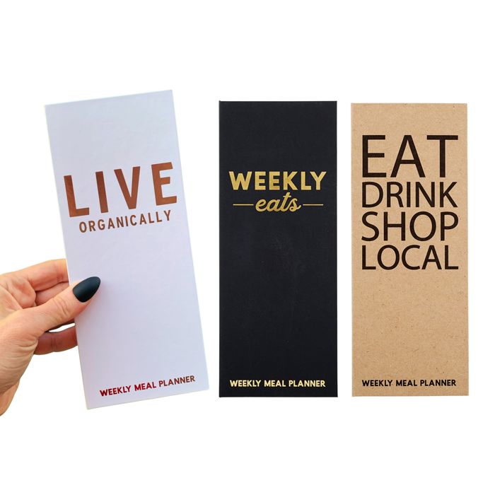 Luxe Meal Planner Folio Notepads