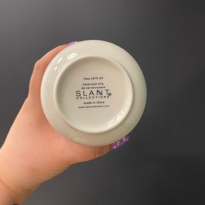 Bloom Baby Ceramic To Go Mug | Holds 16 oz. | Eco Mug with Silicone Lid and Sleeve