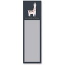  No Prob-Llama Magnetic Sticky Notepad in Navy Blue | 9.5" x 2.75" | Holds to Fridge with Strong Magnet