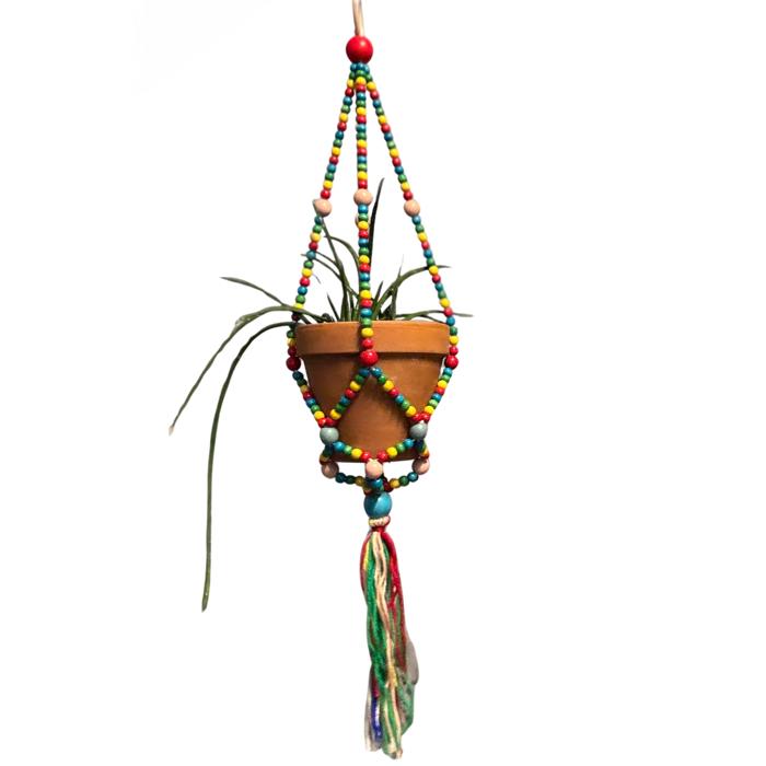 Boho Macrame Plant Hanger Flowerpot | Plant Lady Plant Lover Gifts Botanical Nature Lover