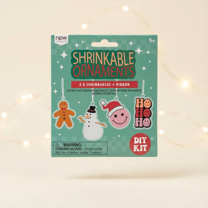Shrinkable Christmas Ornaments Kit - DIY Holiday Craft Activity for Kids or Adults