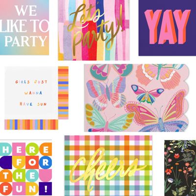 Summer Cocktail Party Napkins - 25+ Styles, 20 Napkins Per Pack!