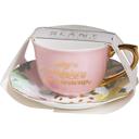  She's Whiskey in a Tea Cup and Saucer Set in Pink and Floral