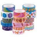  Retro Washi Tapes Set | 80's Smiley Heart Craft Scrapbooking Tapes