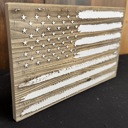  Wooden Engraved American Flag