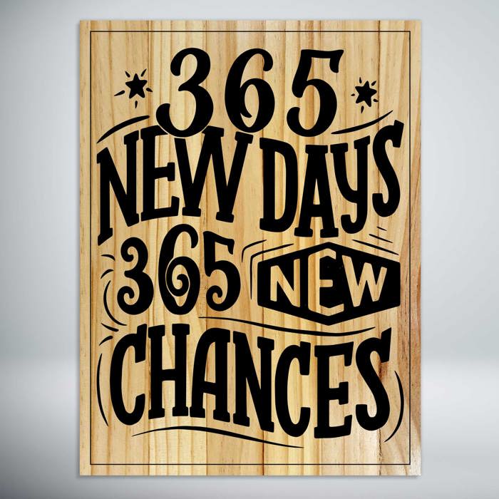 365 New Days, 365 New Chances Quote