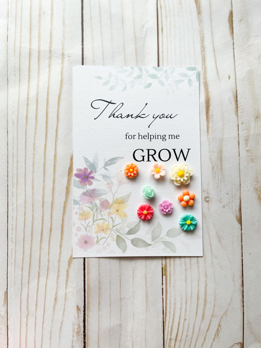 "Thank You For Helping Me Grow" Mini Magnet Set